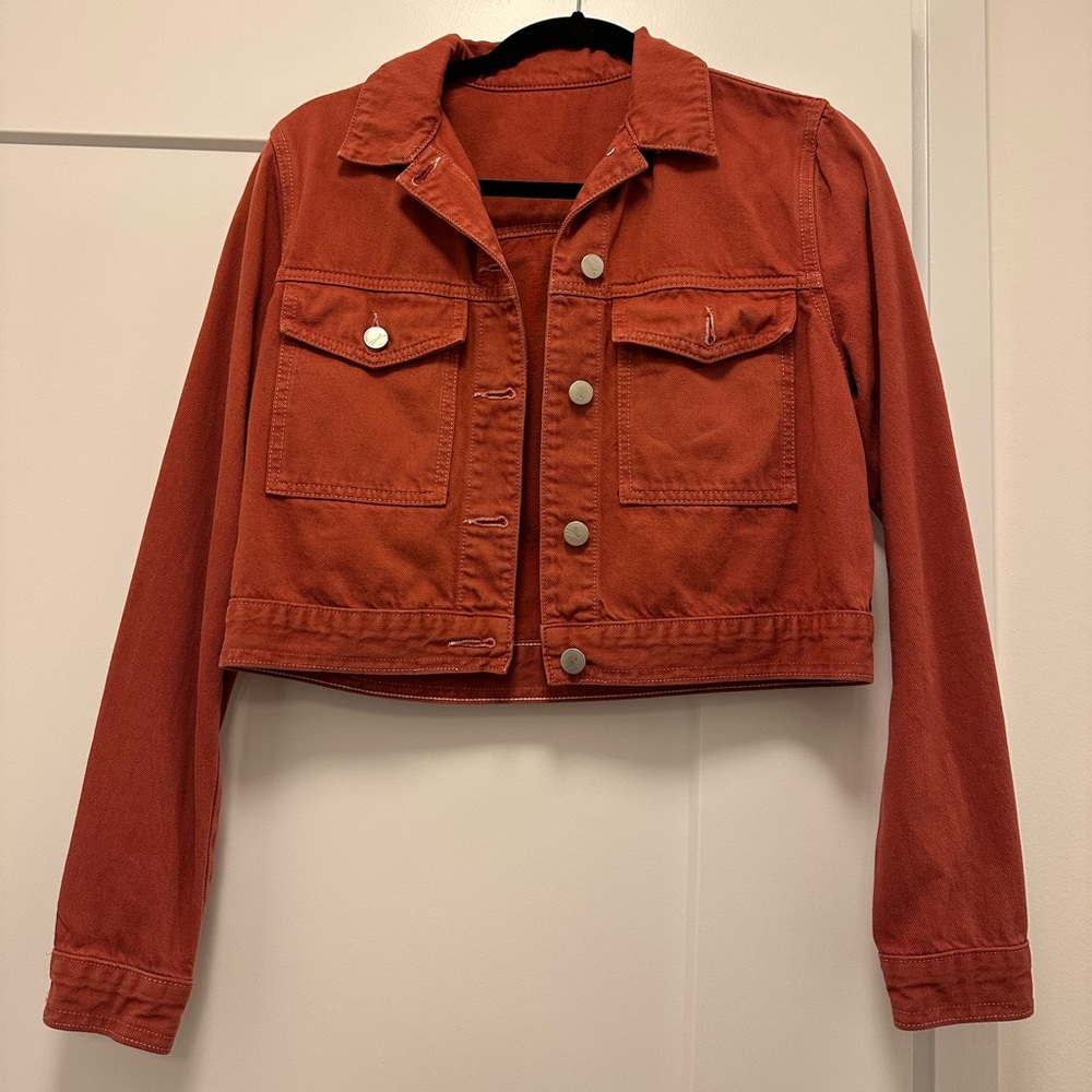 Rust Cropped Jacket